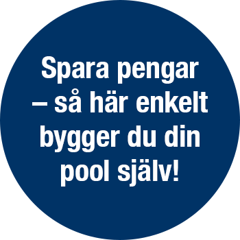 Bygg poolen själv och spara pengar